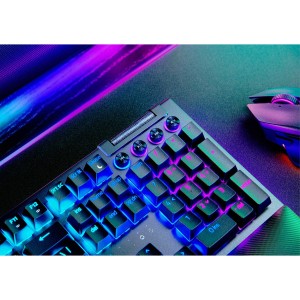کیبورد گیمینگ مکانیکال با سیم ریزر مدل BLACKWIDOW V4 PRO